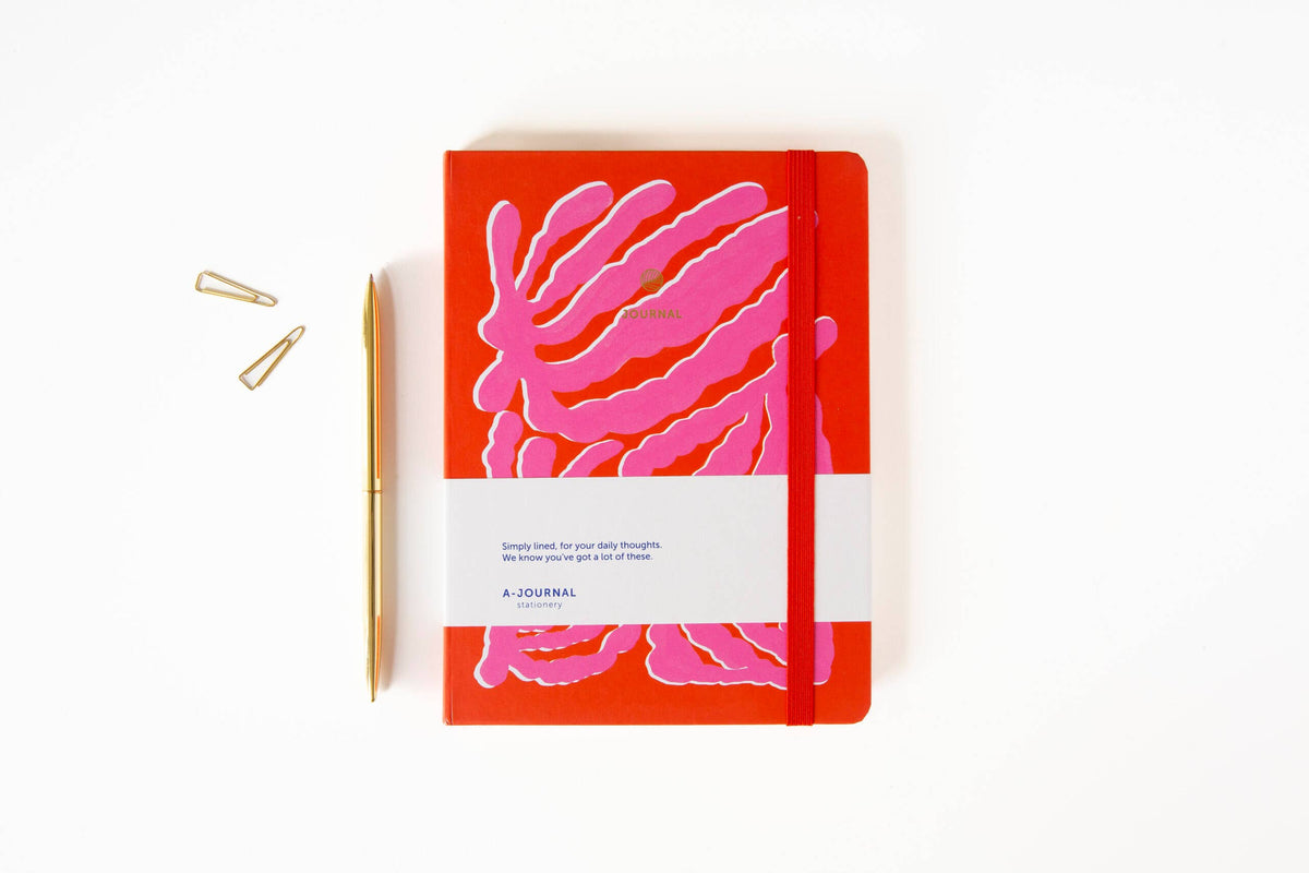 Anteckningsbok – Groovy Pink - A5 - Röd/Rosa | A-Journal