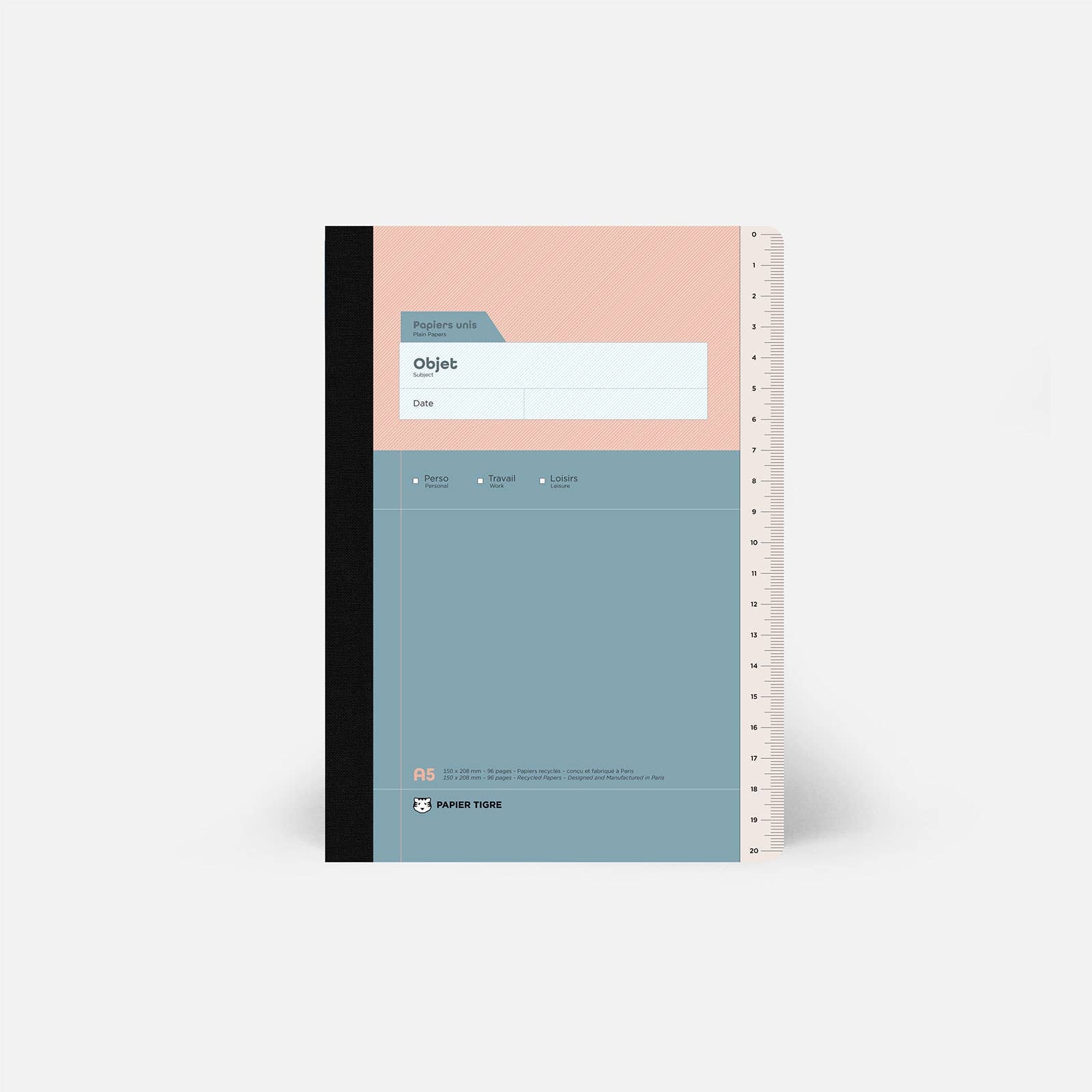 Papier Tigre| Anteckningsbok | Rosa