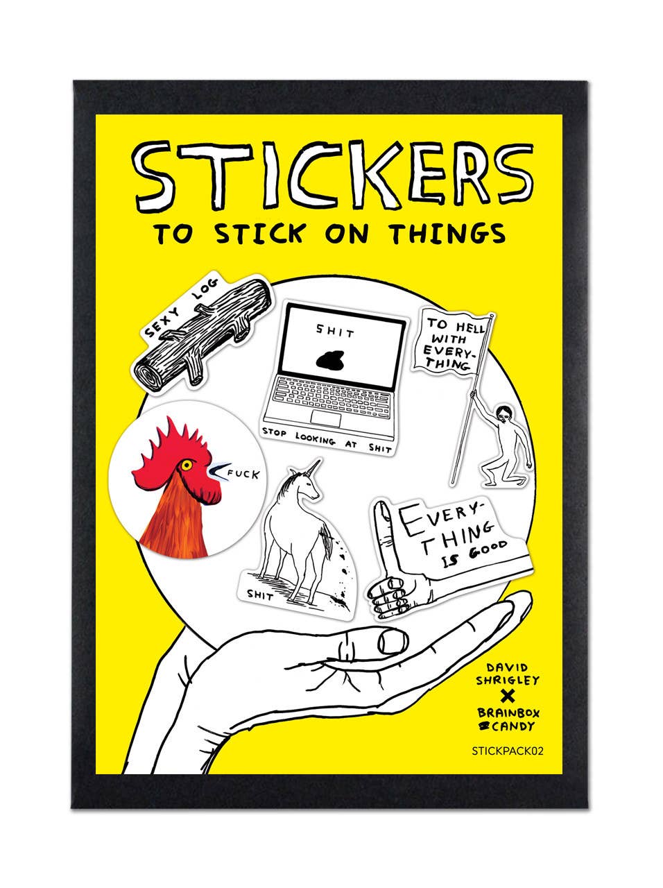 David Shrigley Stickers – Set 2 | 6 klistermärken