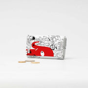RÖD ELEFANT Flap Plånbok - I Like Paper