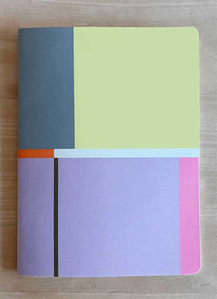 Anteckningshäfte A5 – Blockrandigt Mönster | Cahier 03