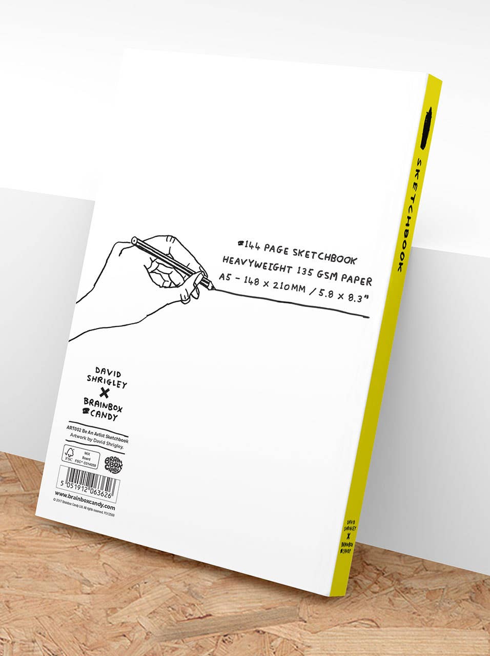 David Shrigley Skissbok A5 – Be An Artist