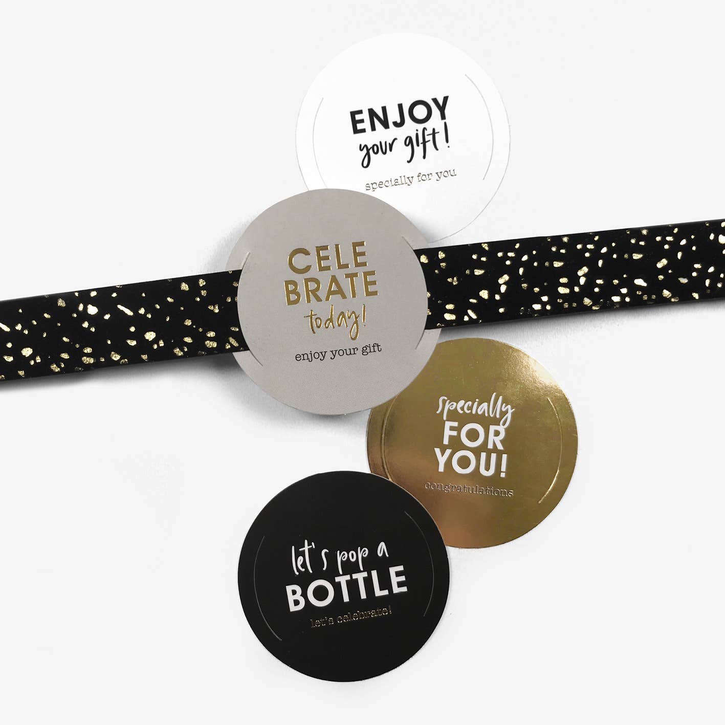 Happy Moments – Presentetiketter, 4-pack