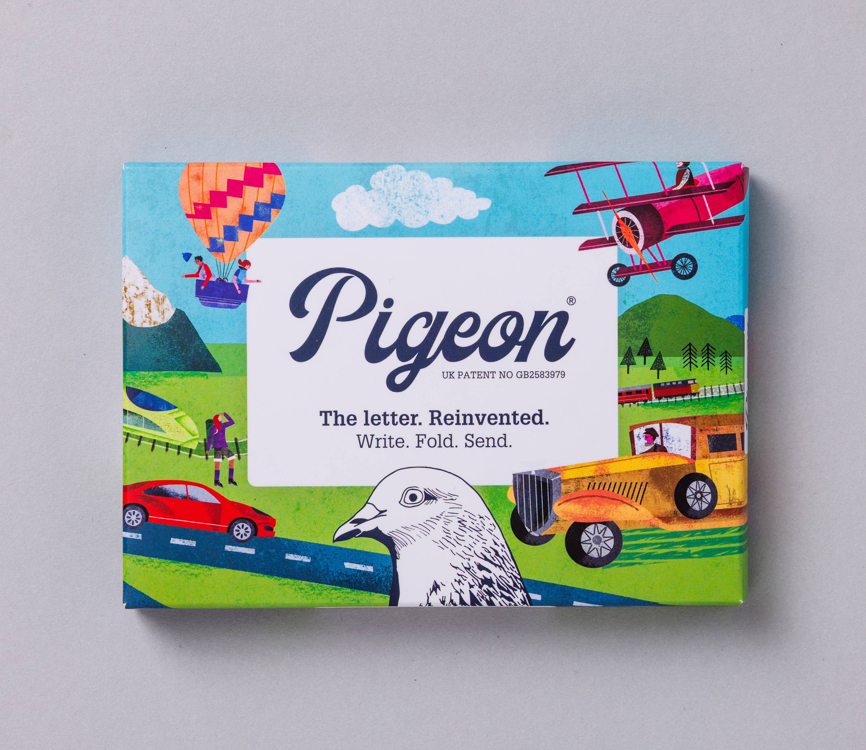 Hop On Board – Vikbart Brevset med 6 Brev | Pigeon Posted