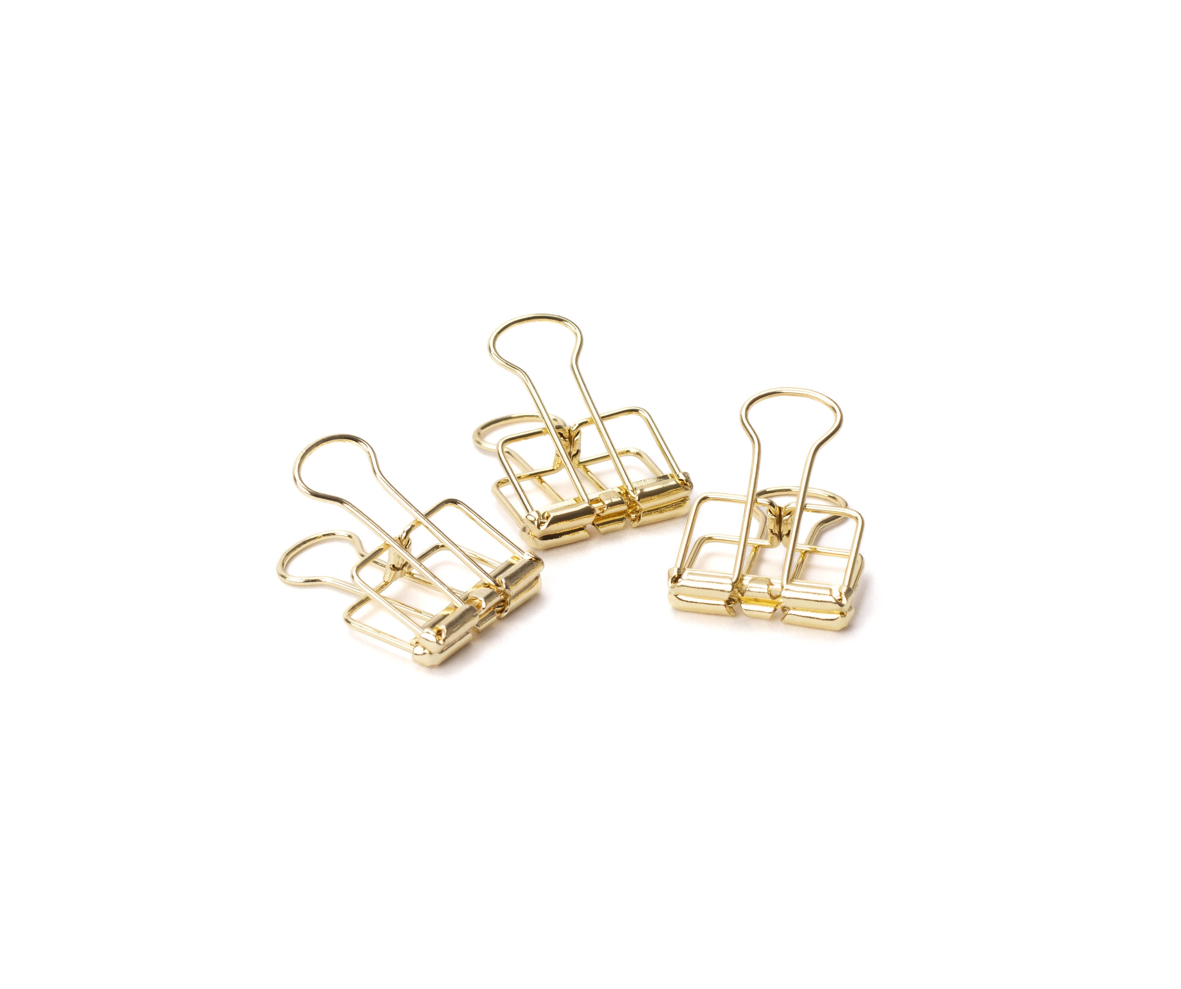 Pappersklämmor Guld 4-pack
