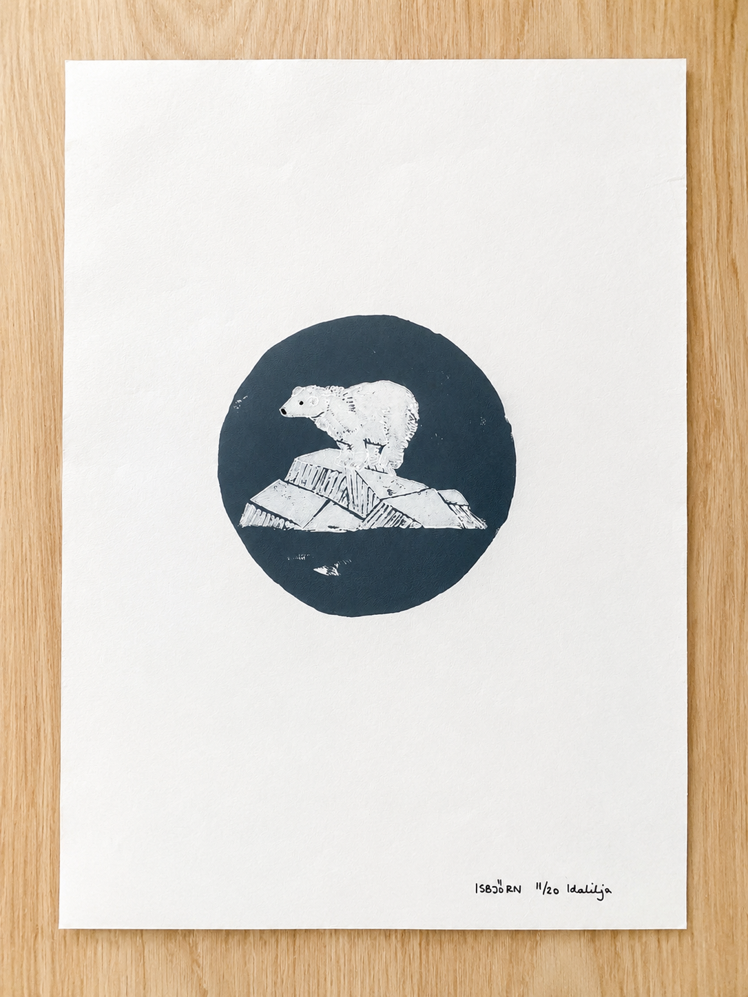 Isbjörn | Linoleumtryck | Limited Edition