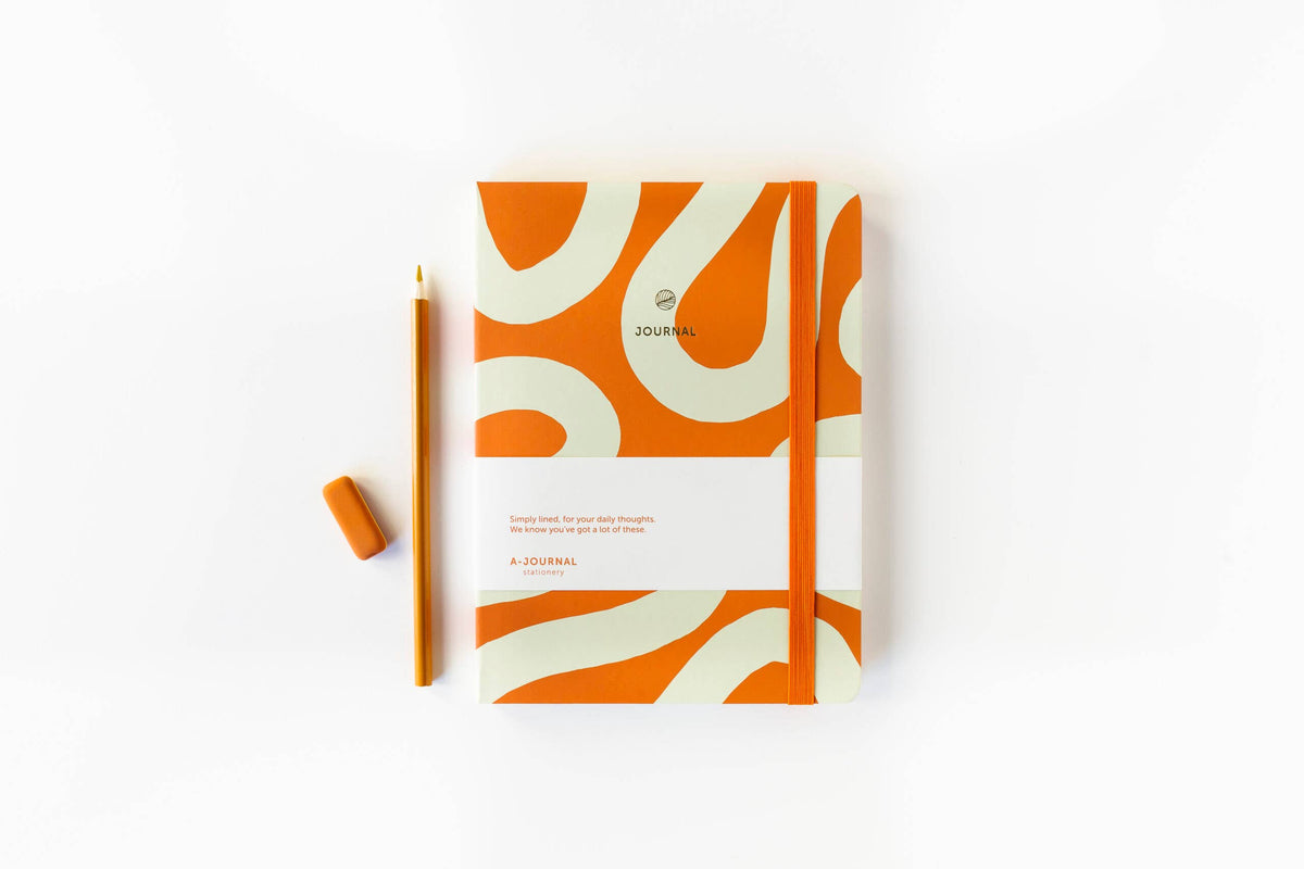 Anteckningsbok - Flow - A5 -Orange | A-journal