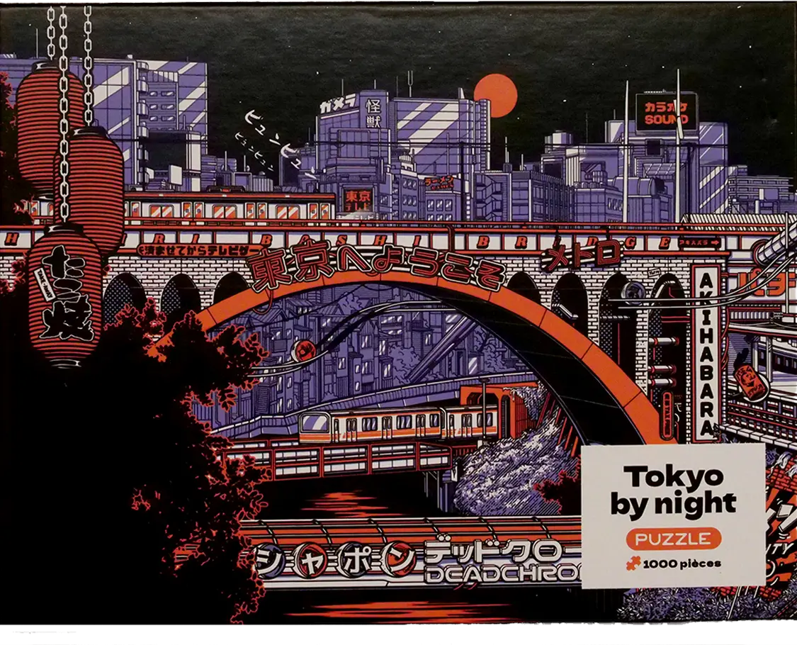 Tokyo på natten - pussel
