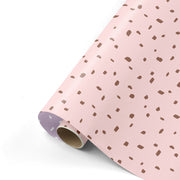 Minimal Dots - Presentpapper -Vinröd/Lila/Vit