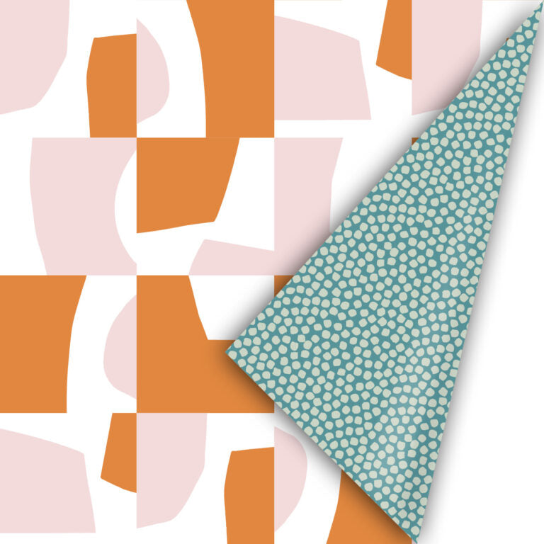 Vibrant Vintage Summer -Grön prick- Presentpapper