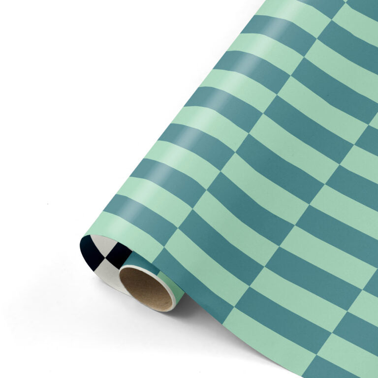 Colorblocking Duotone - Presentpapper - Turkos / Teal