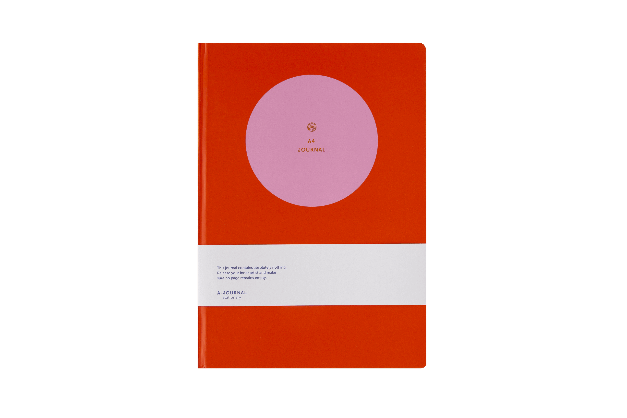 A4 Anteckningsbok - Cirkel Rosa Röd