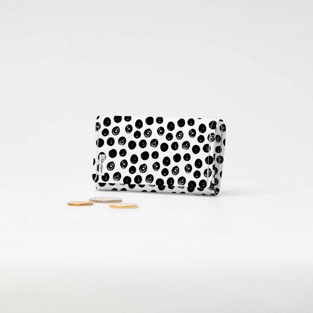 Plånbok - Flap - SVARTA PRICKAR  | I Like Paper