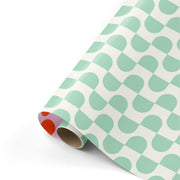 Chunky Curves - Presentpapper - Mint/Vit/Röd/Lila