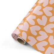 Solo Hearts - Presentpapper - Orange/Rosa/Vinröd