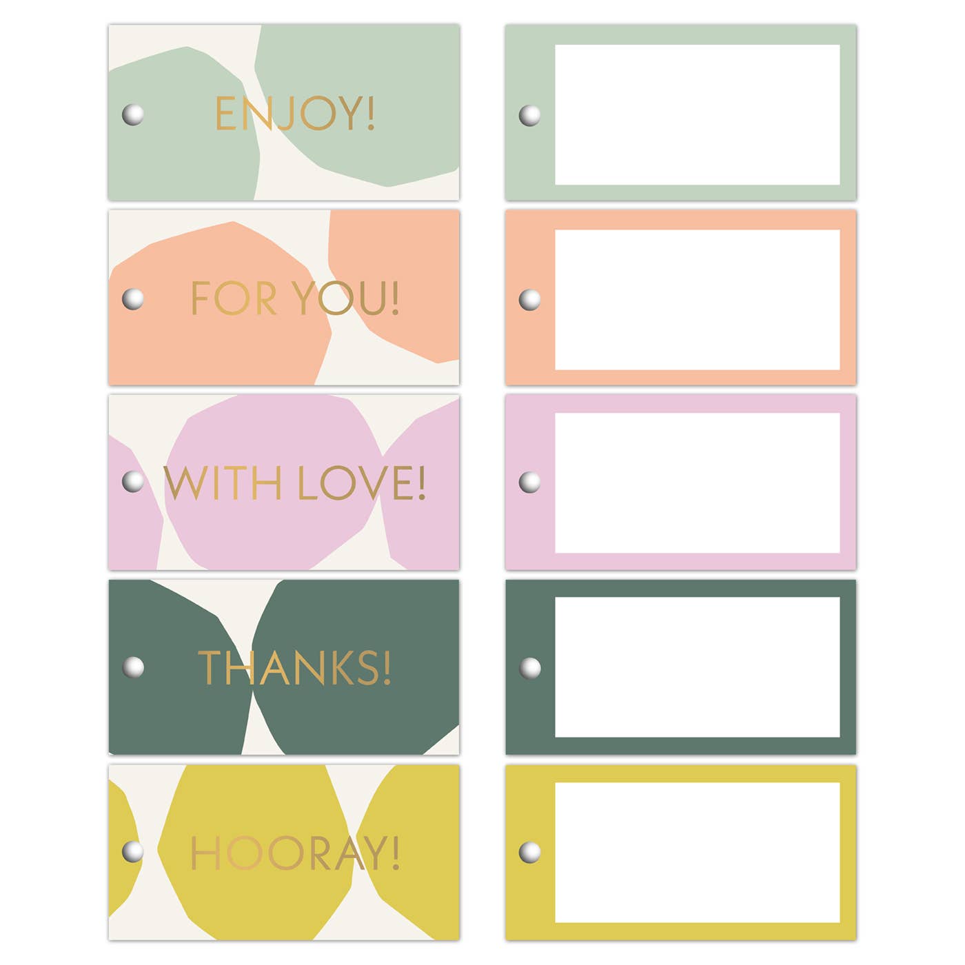 Pebble Message Gift Tags – 5 st