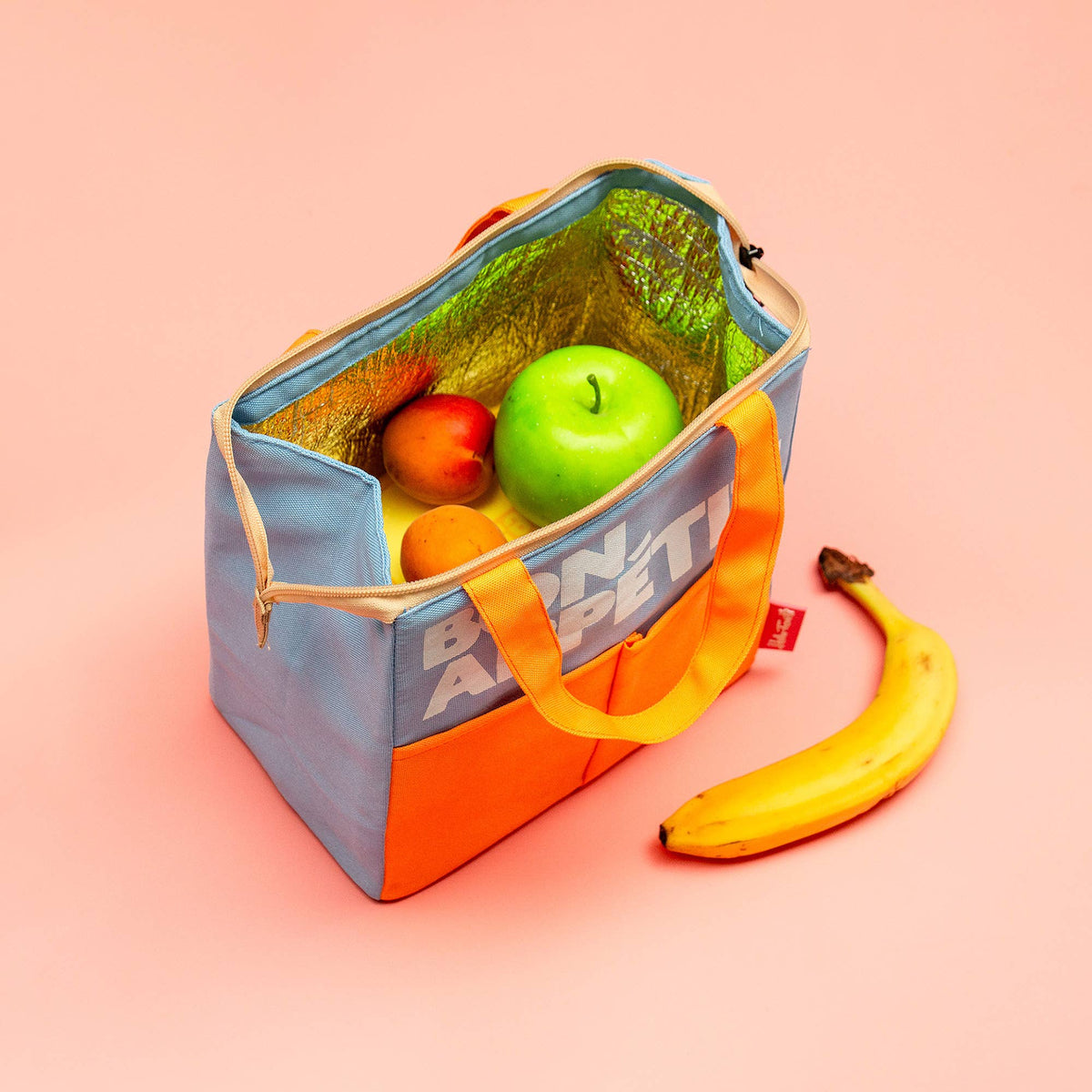Lunchväska - Bon Appetit - Blå/orange | Helio Ferretti