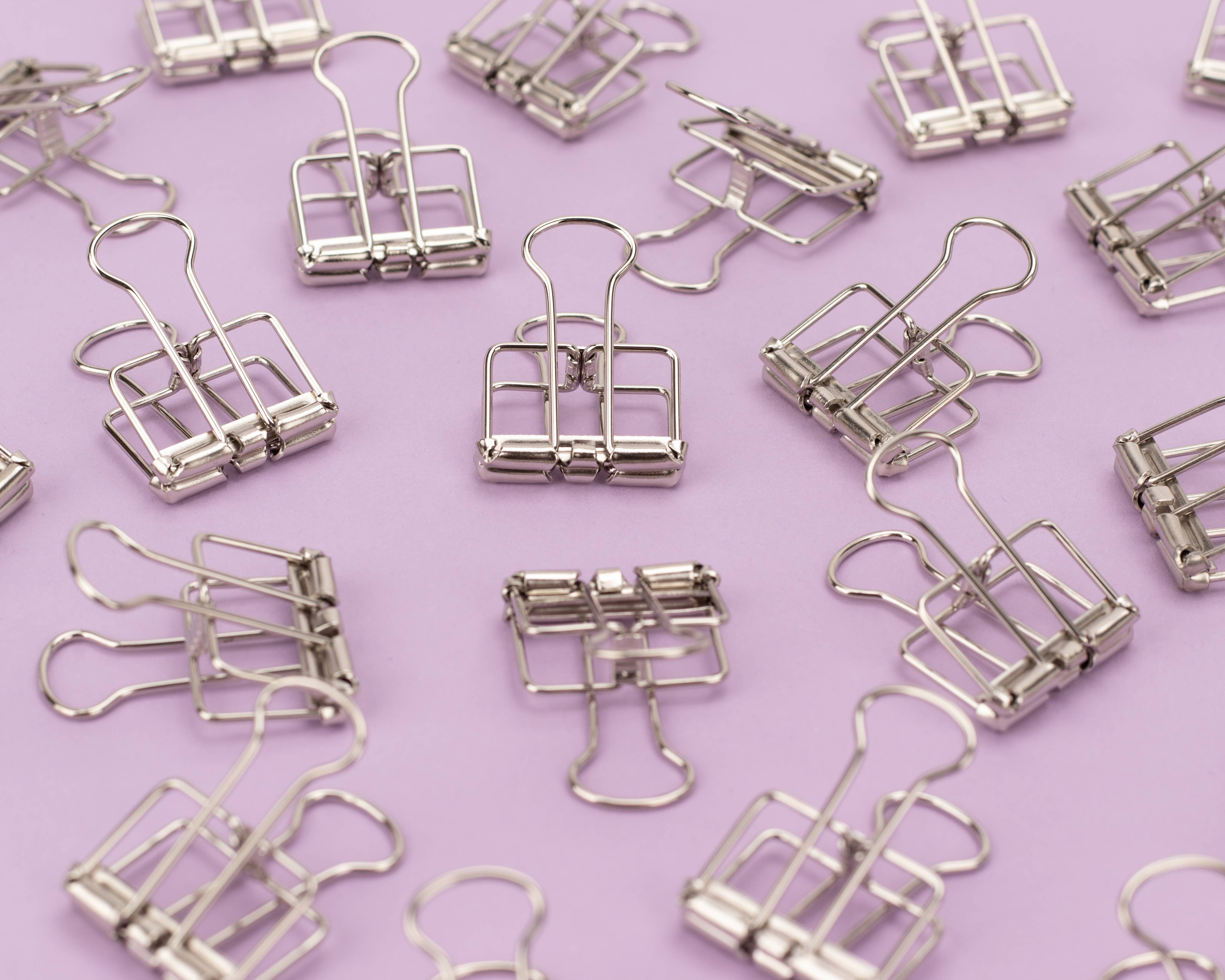 Pappersklämmor Silver 5-pack
